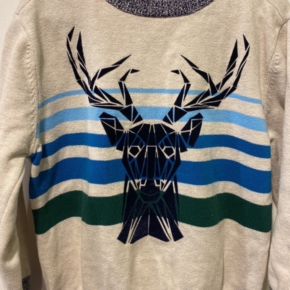 Cat & Jack Deer Sweater EUC - Picture 2 of 9